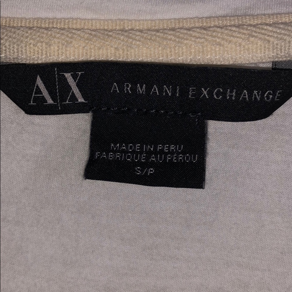 Armani Exchange Pima Cotton S, Long sleeve white - Picture 2 of 7